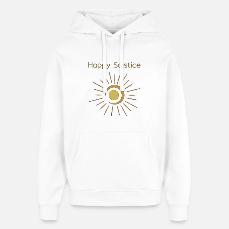 Litha Pagan Solstice d’été Midsommar - Sweat à capuche unisexe Stanley/Stella Oversized - blanc