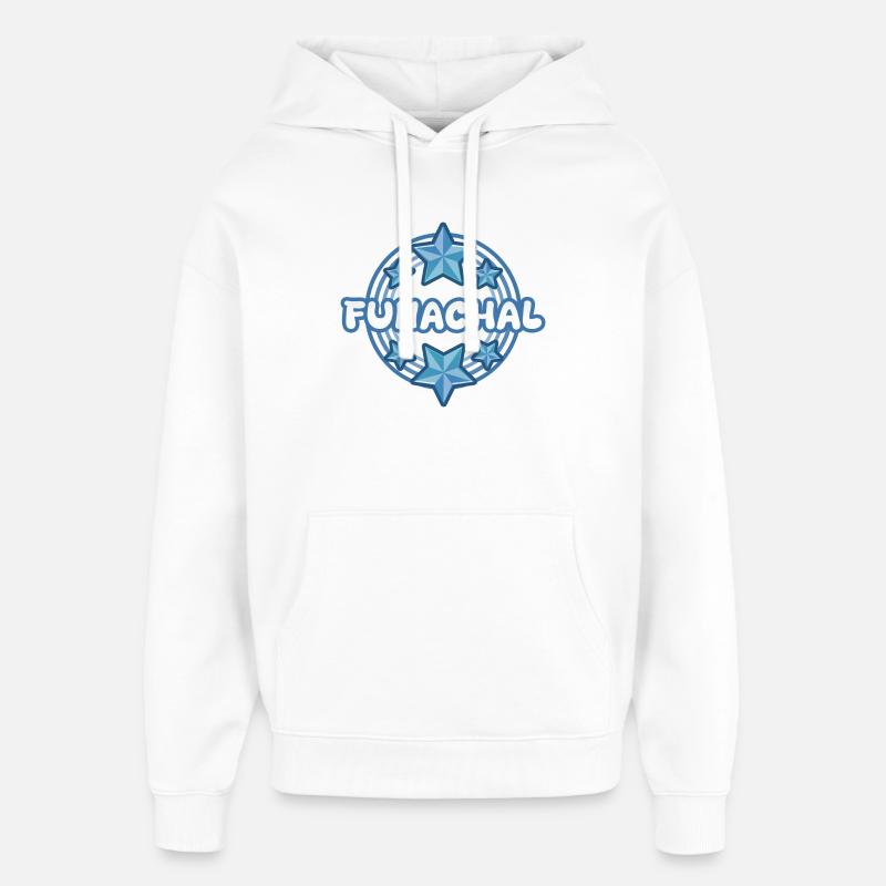 Magie des Étoiles de Funachal - Sweat à capuche unisexe Stanley/Stella Oversized - blanc