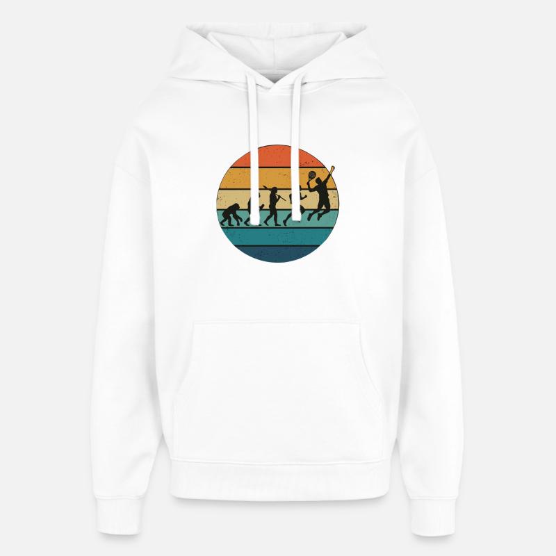 Raquette de tennis Padel Evolution - Sweat à capuche unisexe Stanley/Stella Oversized - blanc