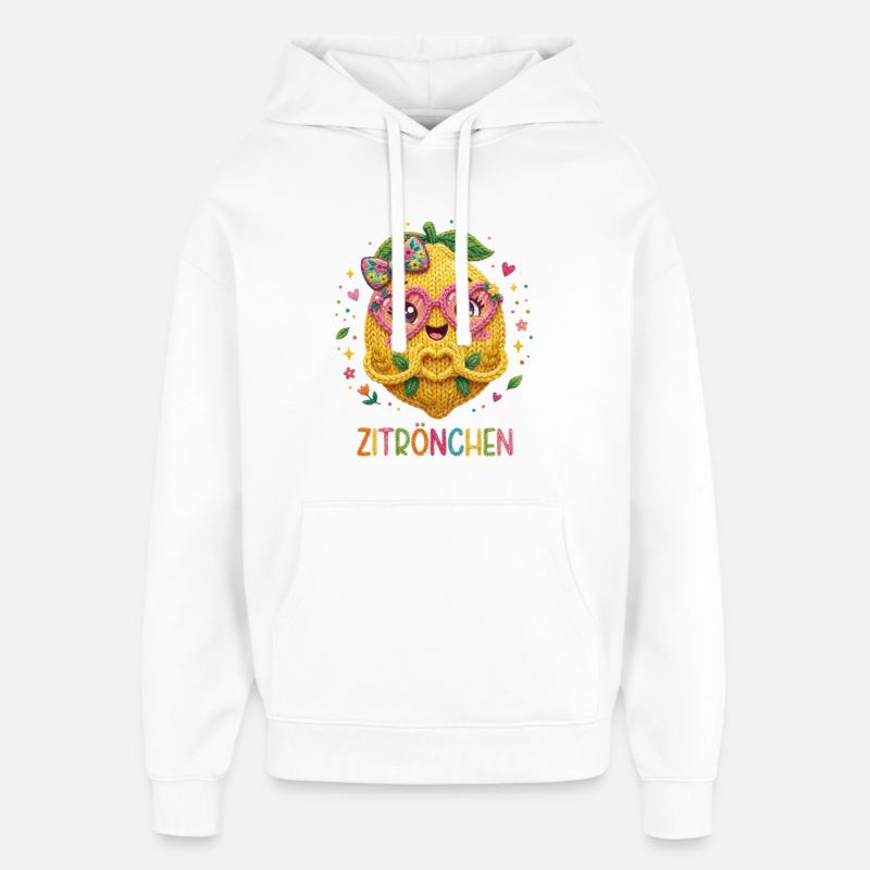 Lemon Lemon Lemon - Oversized Unisex Hoodie by Stanley/Stella - white