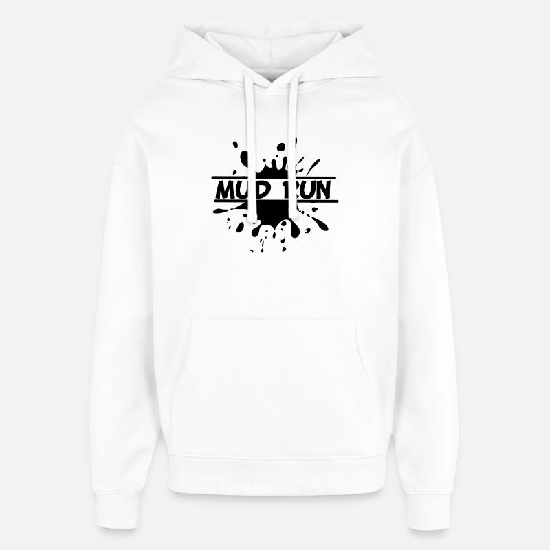 Mud Run Spetter – Modder Splash - Sweat à capuche unisexe Stanley/Stella Oversized - blanc