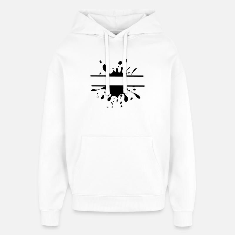 Mud Run Splash – Anpassbares Design - Oversized Unisex Hoodie von Stanley/Stella - Weiß