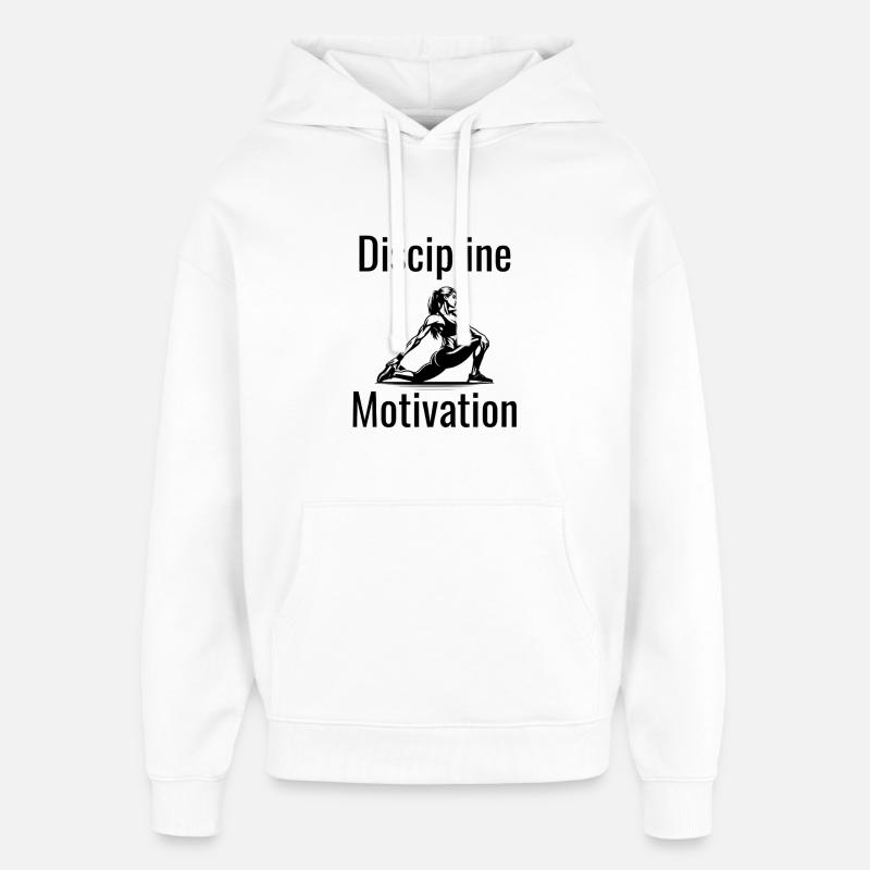 La discipline du succès - Sweat à capuche unisexe Stanley/Stella Oversized - blanc