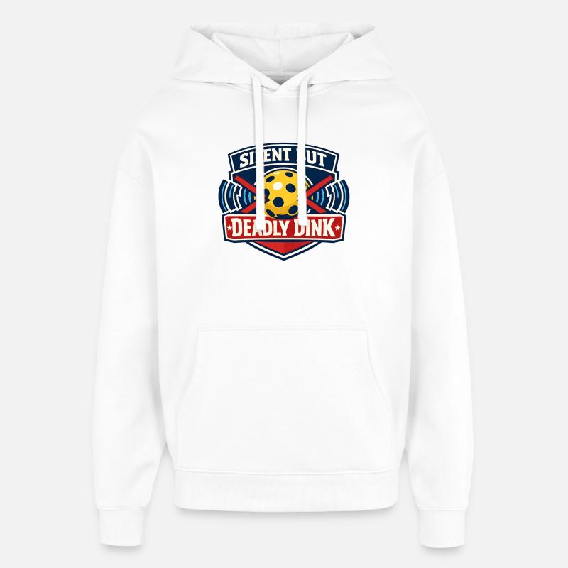 Blague silencieuse sur le bowling Dink - Sweat à capuche unisexe Stanley/Stella Oversized - blanc