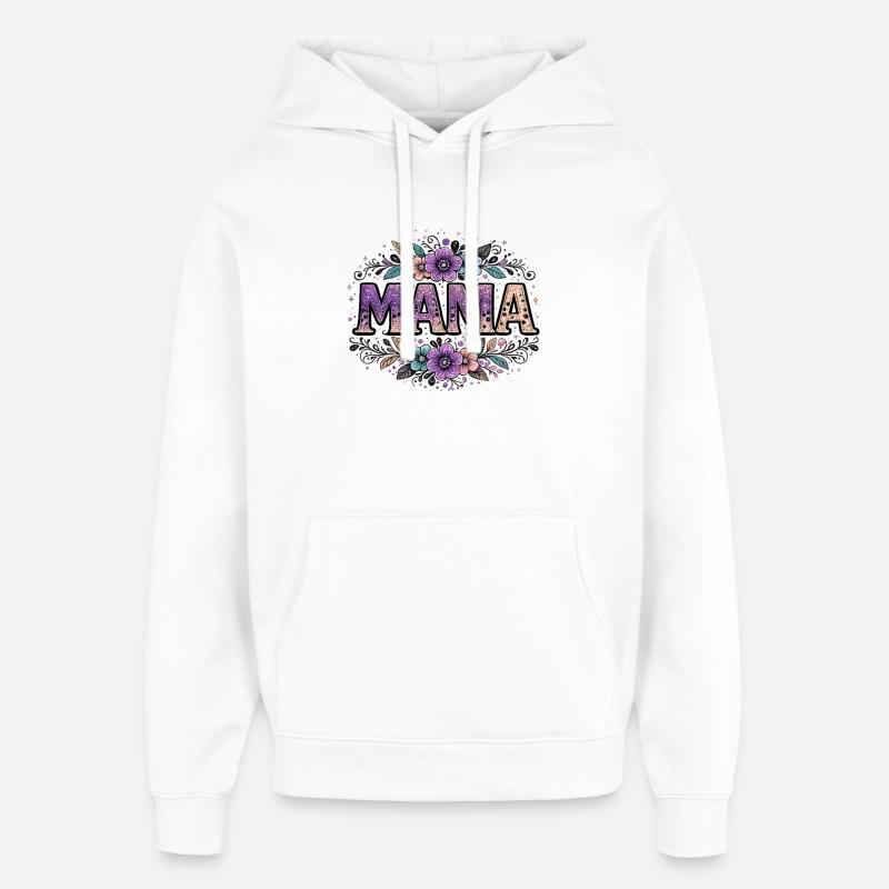 Mama-Geschenk: Retro-Mama-Visualisierung - Oversized Unisex Hoodie von Stanley/Stella - Weiß