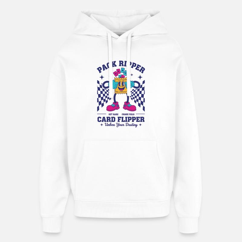 Pack Ripper Card Flipper Unbox Your Destiny - Oversized Unisex Hoodie von Stanley/Stella - Weiß