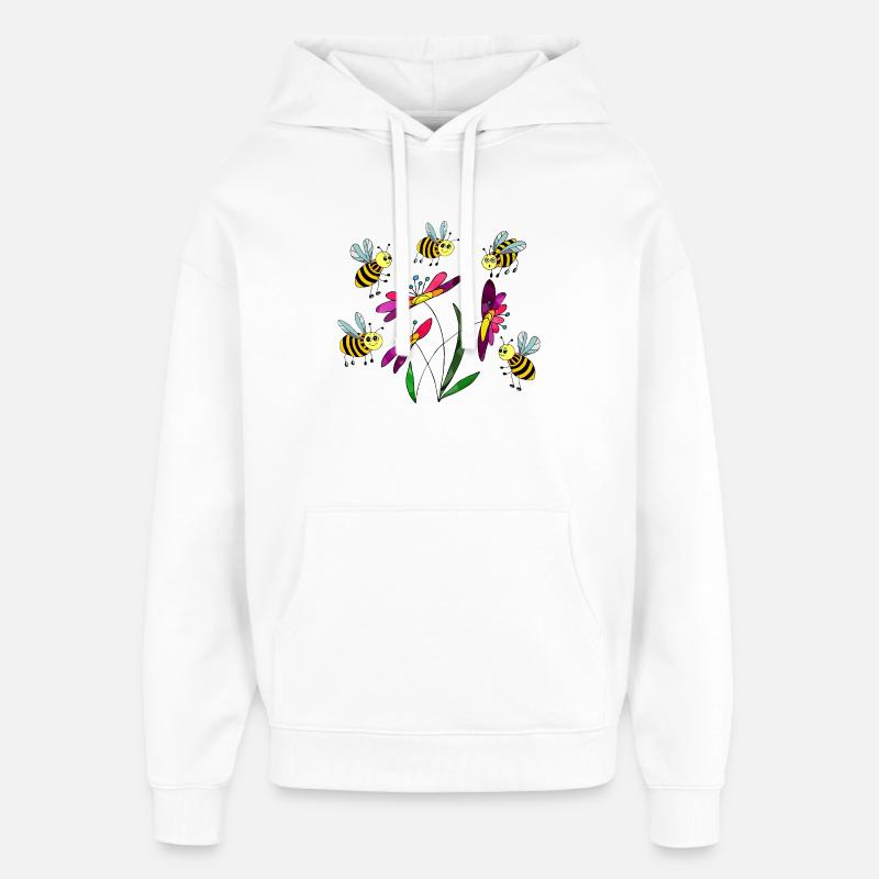 Insects - Oversized Unisex Hoodie by Stanley/Stella - white