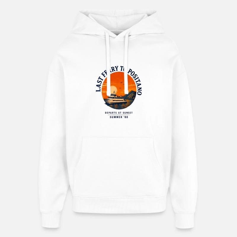 Coast Positano Mediterranean - Oversized Unisex Hoodie von Stanley/Stella - Weiß