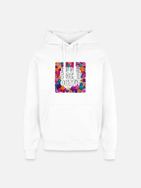 This Is My Crochet Outfit - Oversized Unisex Hoodie von Stanley/Stella - Weiß