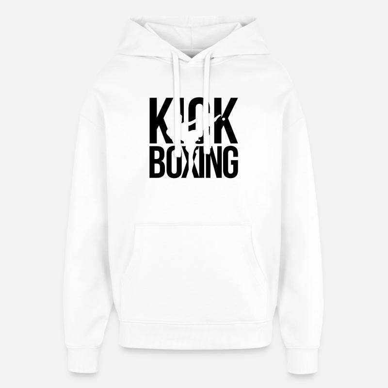 boxe kick boxing - Sweat à capuche unisexe Stanley/Stella Oversized - blanc