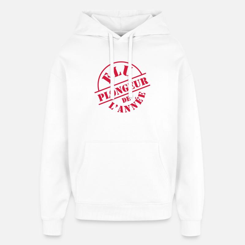 Plongée - Sweat à capuche unisexe Stanley/Stella Oversized - blanc