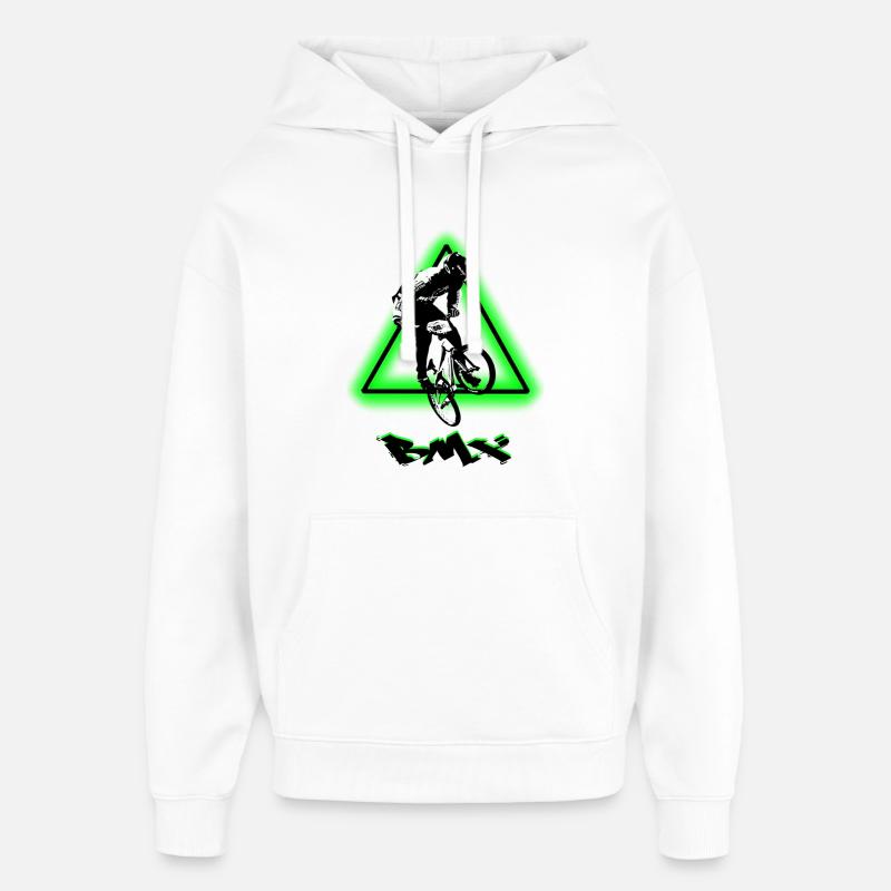 Vélo BMX - Sweat à capuche unisexe Stanley/Stella Oversized - blanc