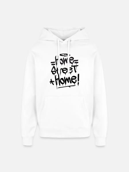 Home Street Home - Oversized Unisex Hoodie von Stanley/Stella - Weiß