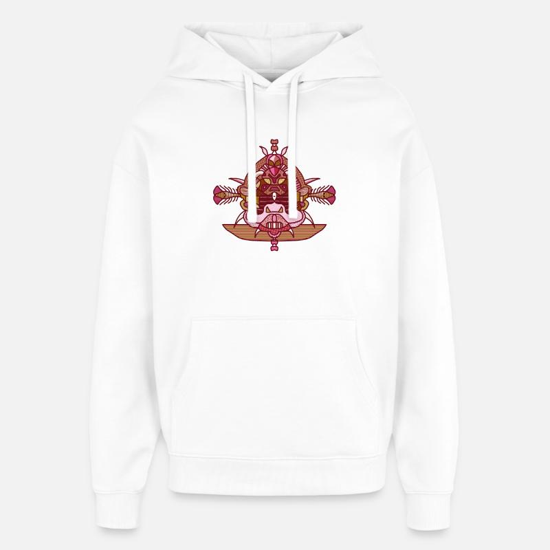 Tatouage couleur - Sweat à capuche unisexe Stanley/Stella Oversized - blanc