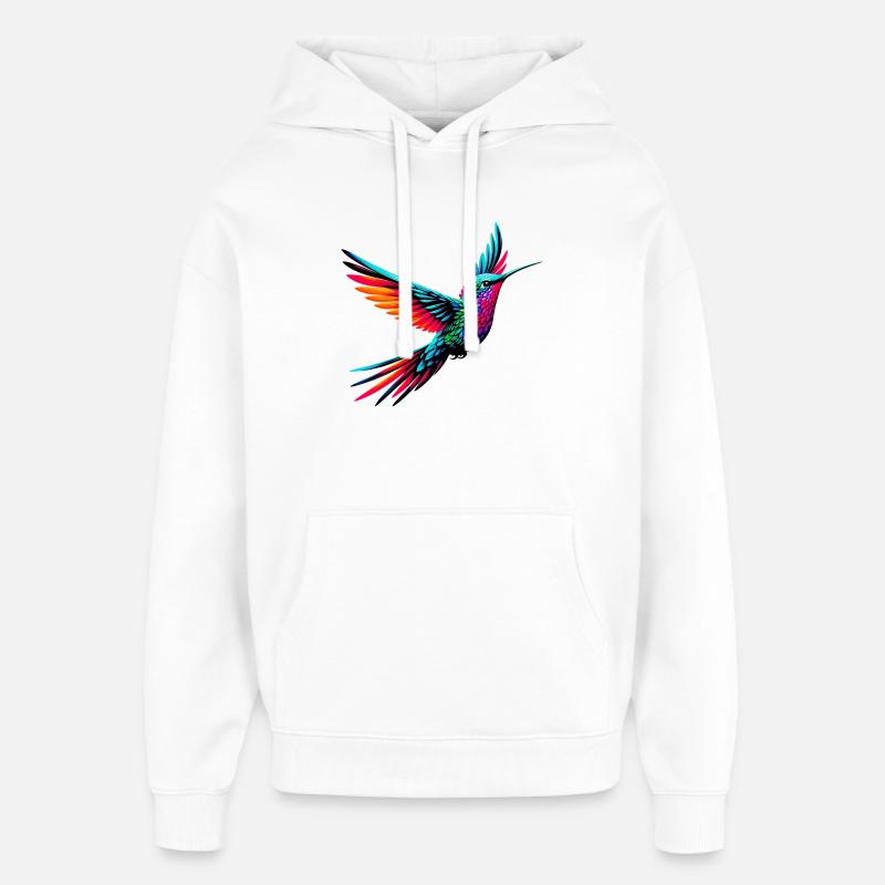 Colibri - Sweat à capuche unisexe Stanley/Stella Oversized - blanc