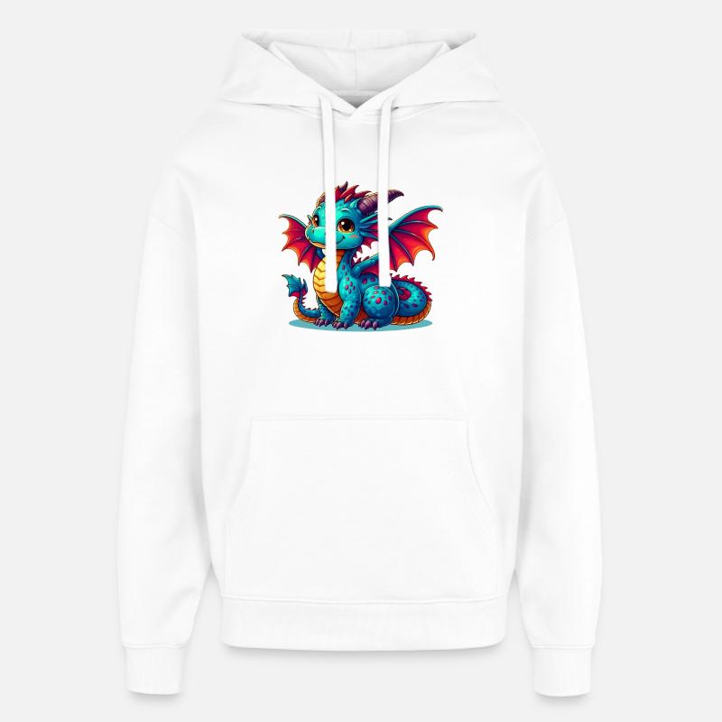 Dragon - Sweat à capuche unisexe Stanley/Stella Oversized - blanc