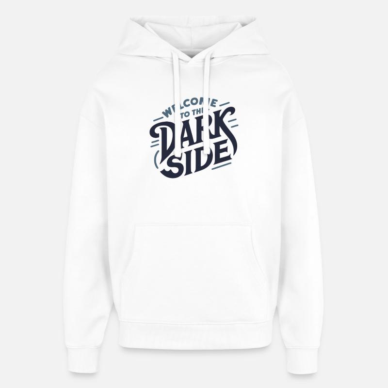 Le côté obscur - Sweat à capuche unisexe Stanley/Stella Oversized - blanc