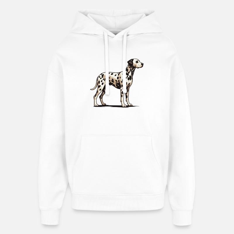 Dalmatiner - Oversized Unisex Hoodie von Stanley/Stella - Weiß