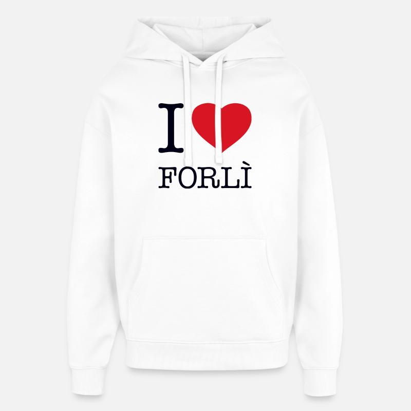 J’adore Forli - Sweat à capuche unisexe Stanley/Stella Oversized - blanc