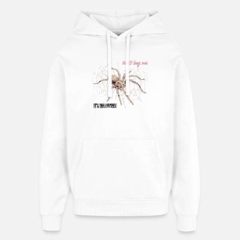 Ne m’embêtez pas, c’est Helloween - Sweat à capuche unisexe Stanley/Stella Oversized - blanc