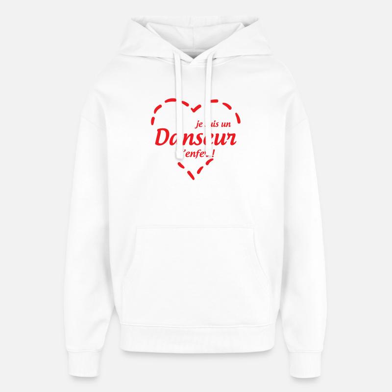 Je suis un danseur d’enfer - Sweat à capuche unisexe Stanley/Stella Oversized - blanc