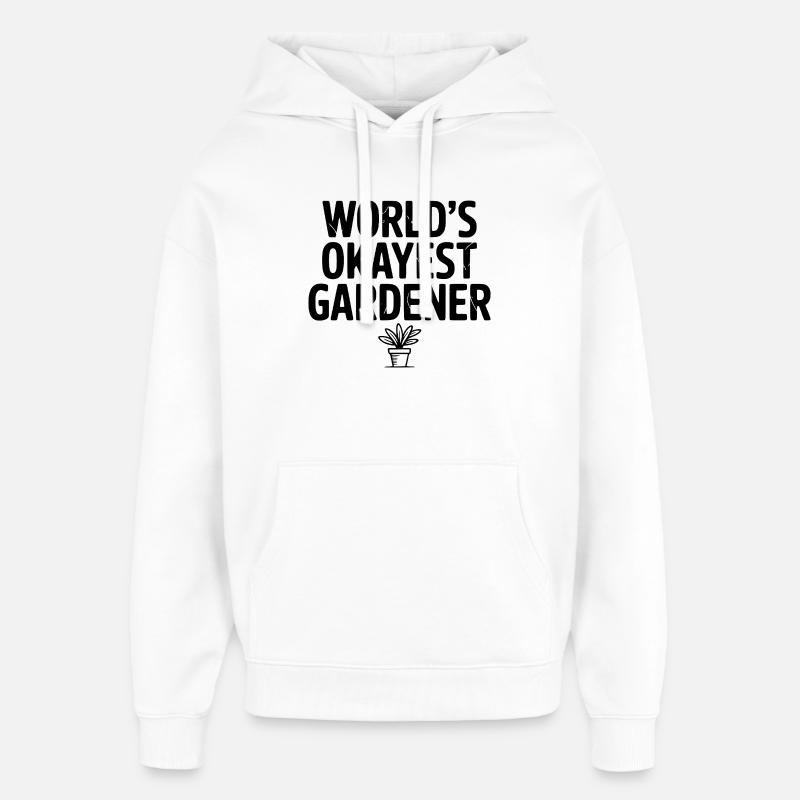 Der beste Gärtner der Welt - Oversized Unisex Hoodie von Stanley/Stella - Weiß