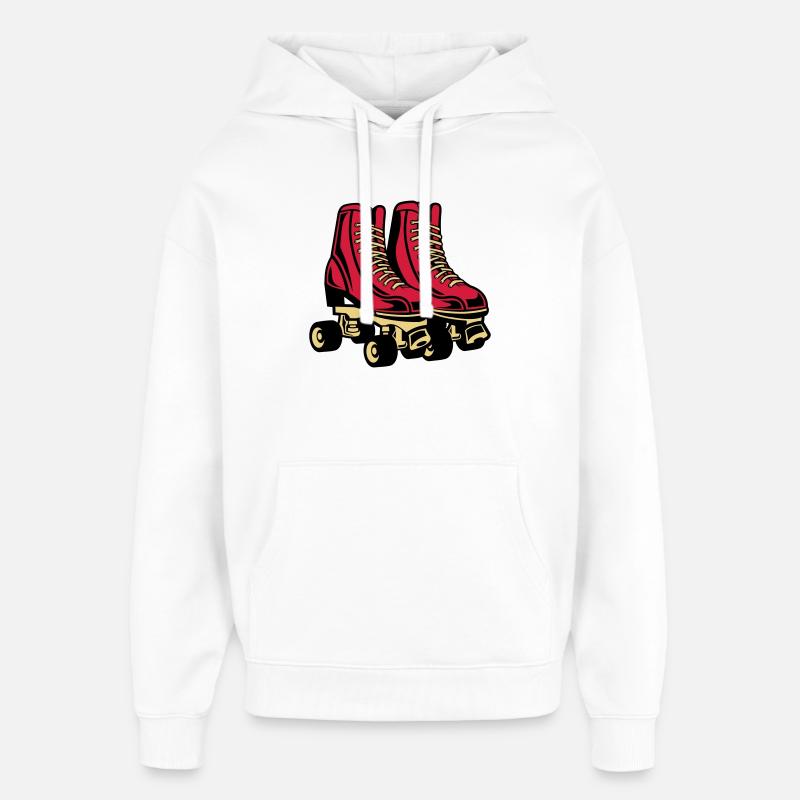 2541614 135123868 Roller Skate - Sweat à capuche unisexe Stanley/Stella Oversized - blanc
