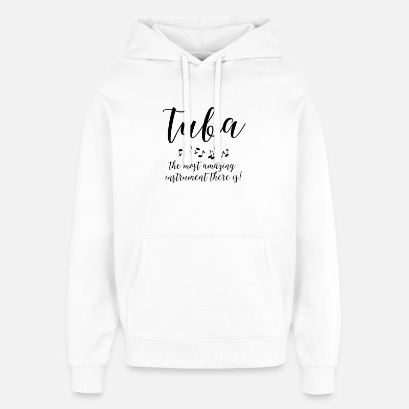 Tuba incroyable - Sweat à capuche unisexe Stanley/Stella Oversized - blanc