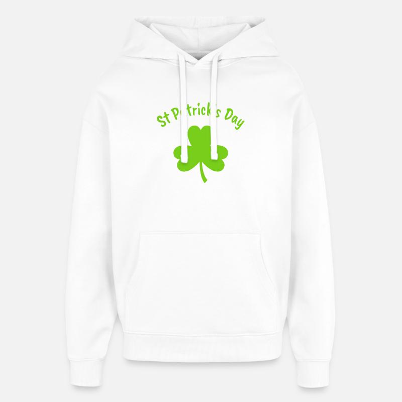 Saint-Patrick - Sweat à capuche unisexe Stanley/Stella Oversized - blanc