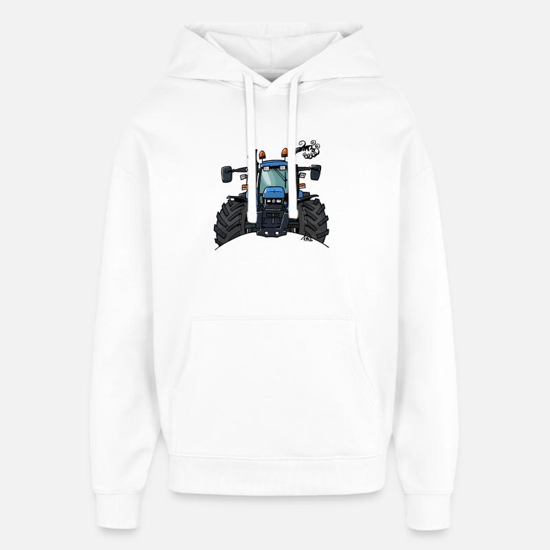 0448 BlueTraktor TS115 - Oversized Unisex Hoodie von Stanley/Stella - Weiß