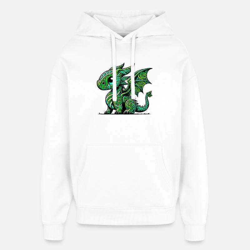 Dragon - Sweat à capuche unisexe Stanley/Stella Oversized - blanc