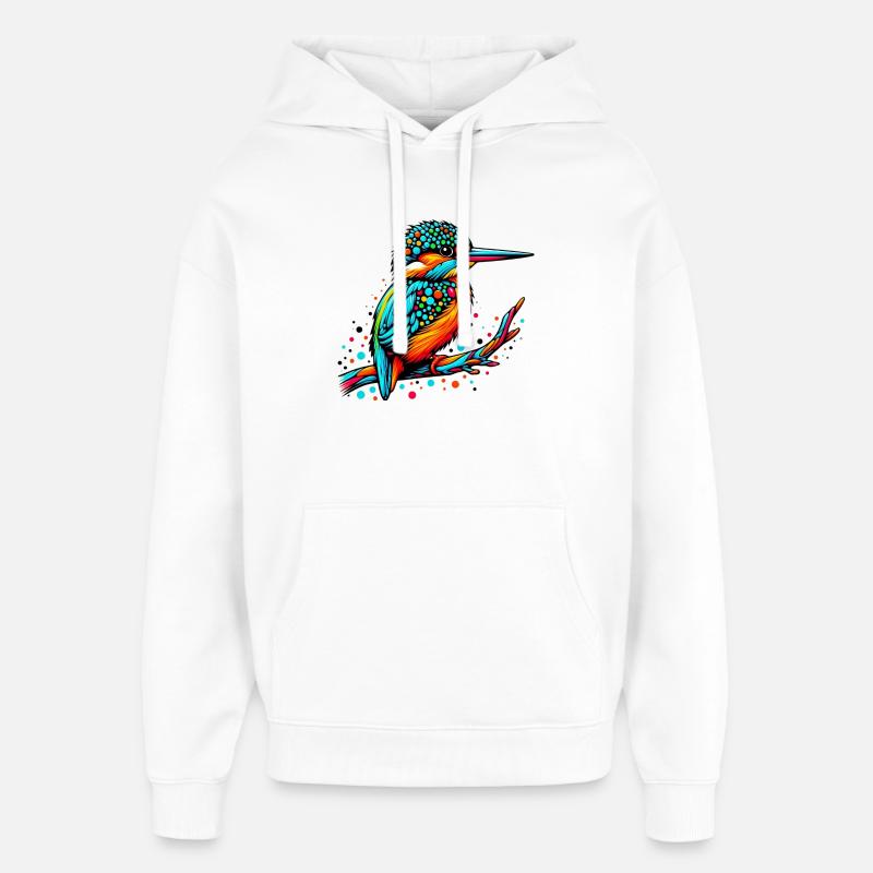 Eisvogel - Oversized Unisex Hoodie von Stanley/Stella - Weiß