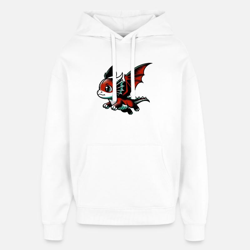 Dragon - Sweat à capuche unisexe Stanley/Stella Oversized - blanc