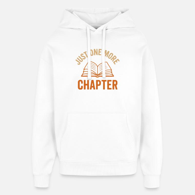Buch-Illustration mit inspirierender Botschaft - Oversized Unisex Hoodie von Stanley/Stella - Weiß