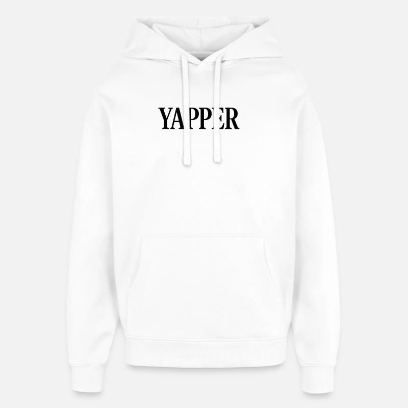 Gyser - Hættetrøje unisex Stanley/Stella Oversized - hvid