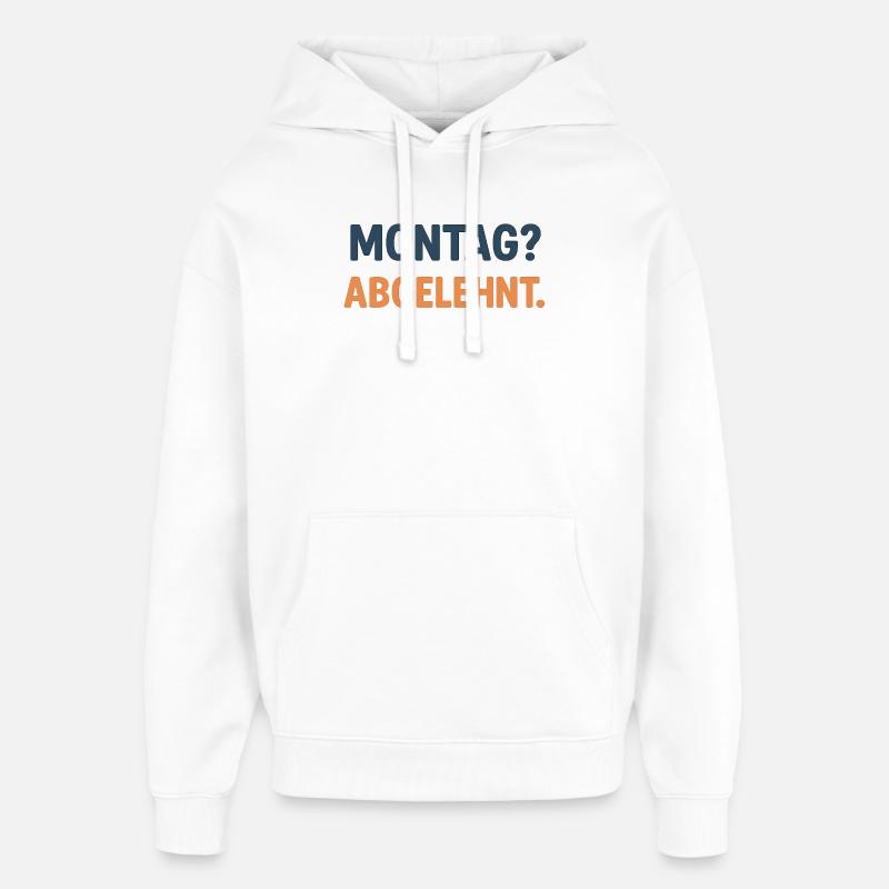 T-shirt graphique du lundi rejeté - Sweat à capuche unisexe Stanley/Stella Oversized - blanc