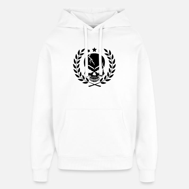 Ultras du crâne - Sweat à capuche unisexe Stanley/Stella Oversized - blanc