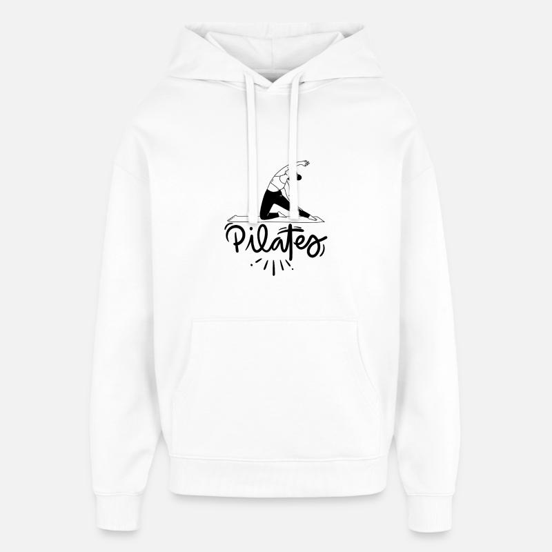 Pilates  - Sweat à capuche unisexe Stanley/Stella Oversized - blanc