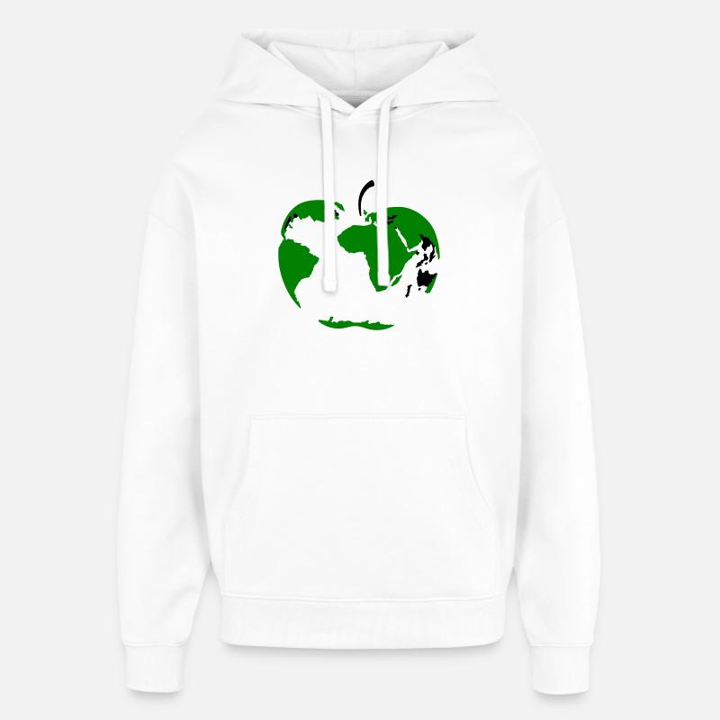 Globe Apple - Sweat à capuche unisexe Stanley/Stella Oversized - blanc