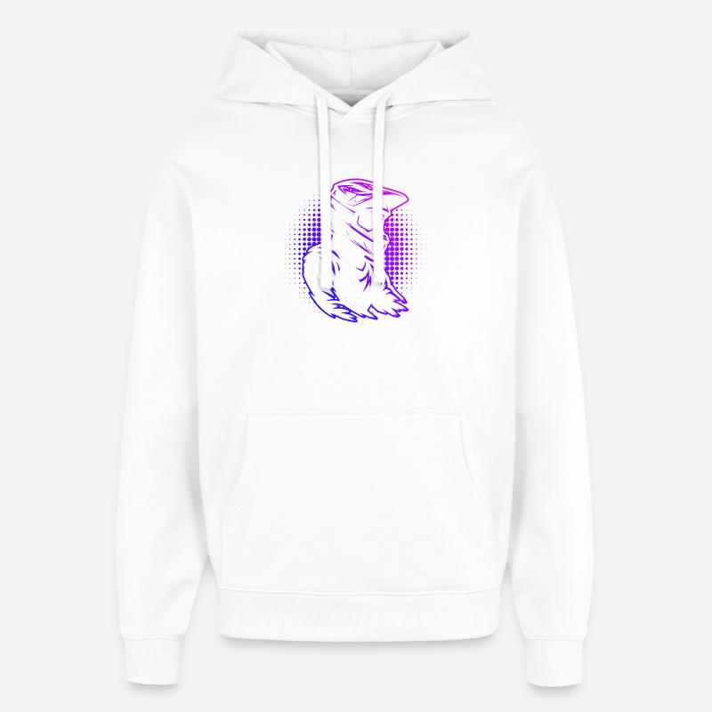Conception de motocross pleine de caractère - Sweat à capuche unisexe Stanley/Stella Oversized - blanc