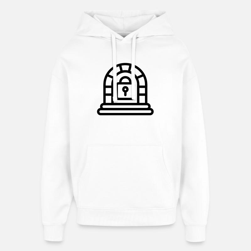 escape game - Sweat à capuche unisexe Stanley/Stella Oversized - blanc