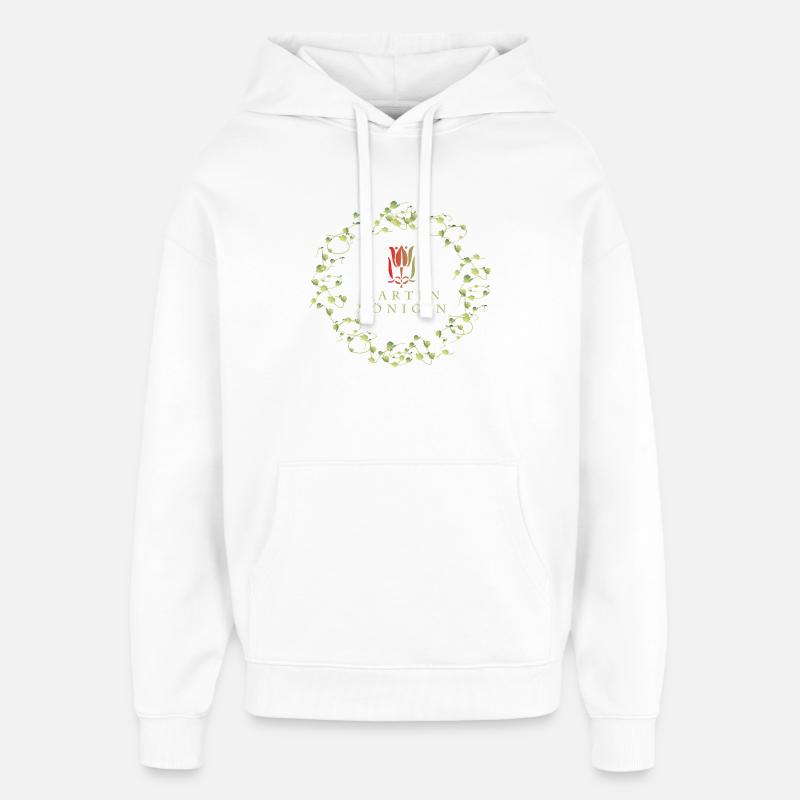 Reine du Jardin - Sweat à capuche unisexe Stanley/Stella Oversized - blanc