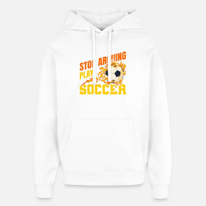 Fußball Witziger Spruch - Oversized Unisex Hoodie von Stanley/Stella - Weiß