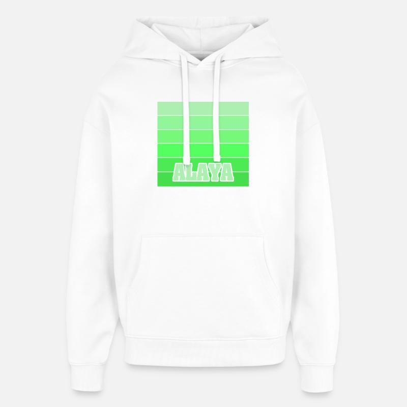 Cadeau pour Alaya - Sweat à capuche unisexe Stanley/Stella Oversized - blanc