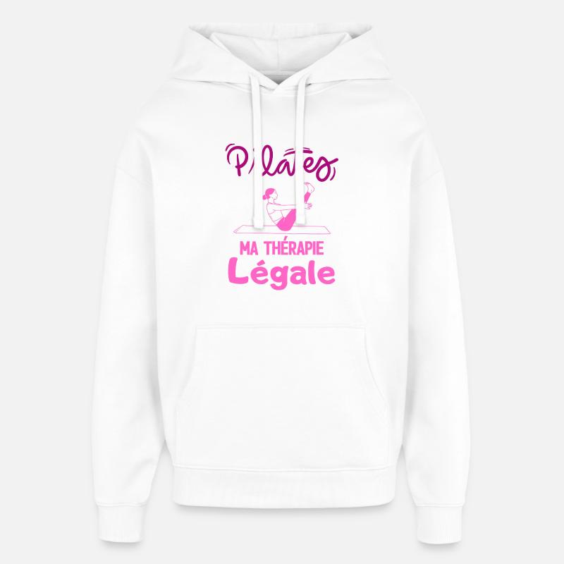 Pilates Ma Thérapie Légale - Sweat à capuche unisexe Stanley/Stella Oversized - blanc