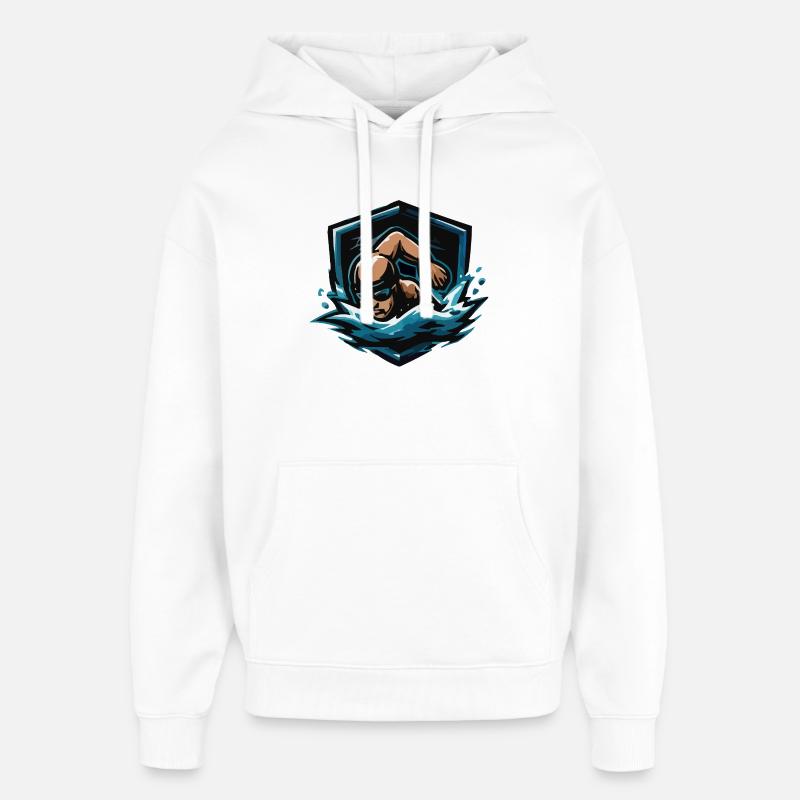 Wasserhelden Sprint - Oversized Unisex Hoodie von Stanley/Stella - Weiß