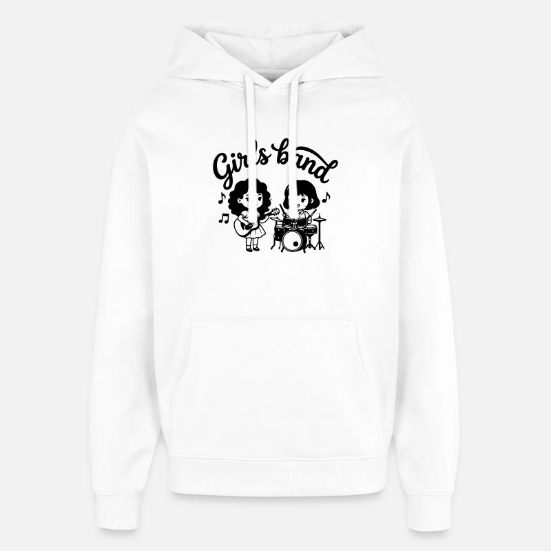 groupe féminin - Sweat à capuche unisexe Stanley/Stella Oversized - blanc
