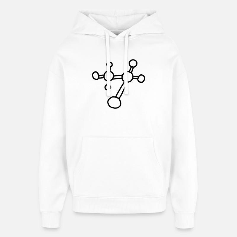 Molécule atomique / physique mécanique réseau atomique - Sweat à capuche unisexe Stanley/Stella Oversized - blanc