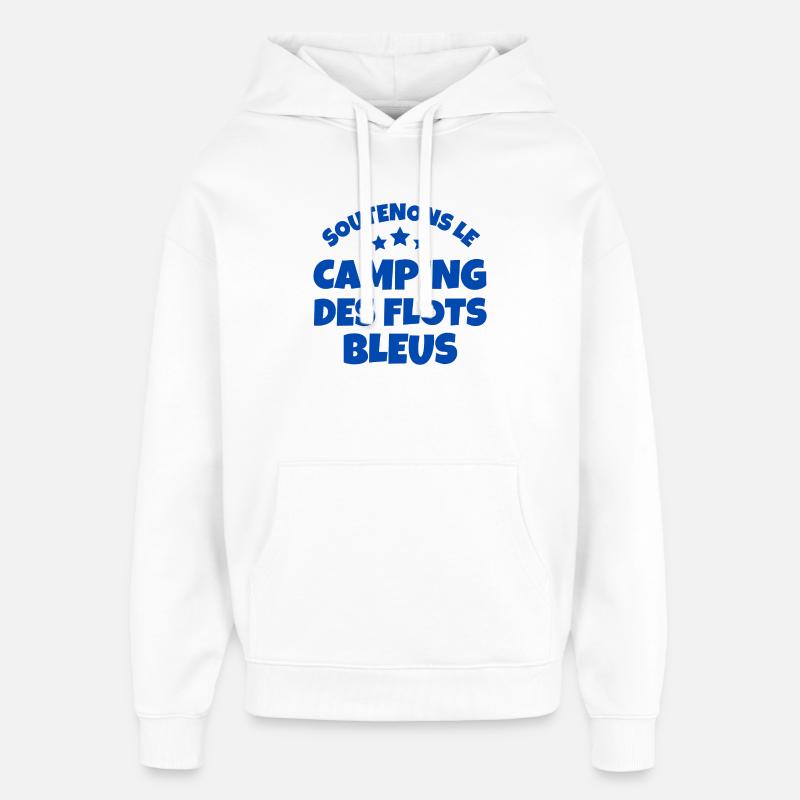 camping, fan de camping, campeur - Sweat à capuche unisexe Stanley/Stella Oversized - blanc