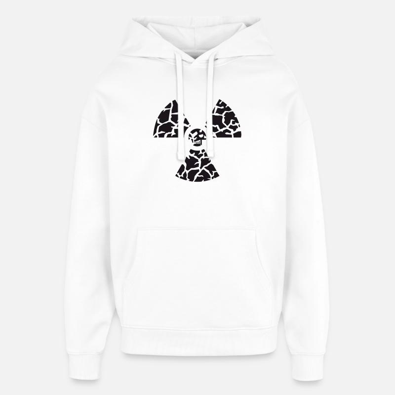 Against nuclear power - Oversized Unisex Hoodie by Stanley/Stella - white